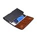 Galaxy S7 Edge A7 J7 On7 Case with Belt Clip, Tading Premium Genuine Leather Holster Belt Pouch Case with Clip Dual Loops for Samsung Galaxy S7 Edge LG K30 K10 Cell Phone Carrying Holder Cover - Black