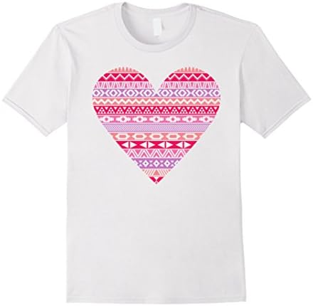 Mens Valentine's Day Fancy Heart T-Shirt 3XL White