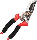 Premium Bypass Pruning Shears - High Carbon Steel Blade - Safety Metal Lock - Aluminum Handles - by Utopia Home