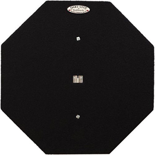 29" Professional Dartboard Backboard, Octagonal (Black)