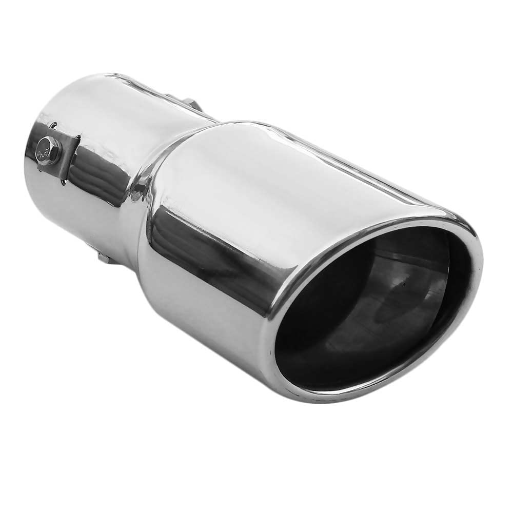 Exhaust Tip Trim Car End Pipe Tail Sport Muffler Stainless Steel Chrome Universal