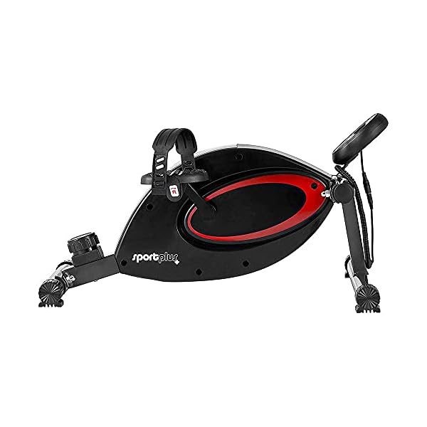 SportPlus-SP-HT-0001-Mini-Exercise-Bike-Incl-Training-Computer-High-quality-Quiet-Magnetic-Resistance-8-Resistance-Levels-Mini-Cycle-Bike-for-Seniors-Leg-Trainer-for-Home-Use-and-Office SportPlus Leg Trainer for Home & Office, available with Bluetooth Mini Exercise Bike
