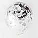 Blue and Silver Party Decoration Marble Confetti Balloons (Thickened 12
