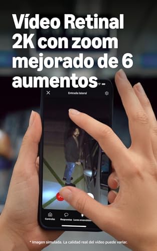 Câmara com holofote, com fios (próxima geração), Retinal 2K, zoom 6x melhorado, holofotes de alta intensidade, teste gratuito de 30 dias do plano de subscrição Ring