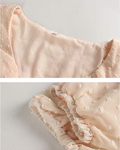 5 ECOWISH+Women+Chiffon+Sleeves+Ruffle