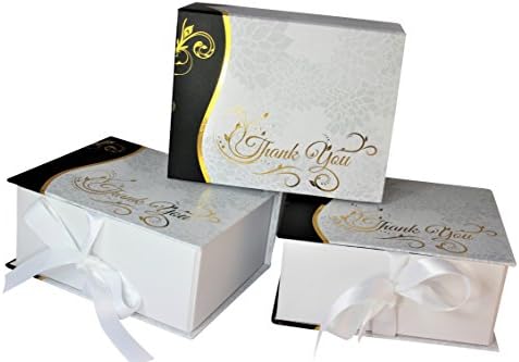 Rose Eagle 3cts of Gift Boxes, Gift Card Holders, Gift Envelopes, Message Cards with Attached Ribbons, Decorated Cover, Appreciation Gift