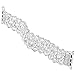 Fohuas Compatible for Apple Watch Bracelet 38mm 40mm 42mm 44mm iWtach Series 4 Series 3 Series 2 Series 1, Crystal Beads Metal Chain Elastic Stretch Apple Watch Band Strap for Women Girl, White
