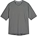 Coolibar UPF 50+ Men's Hightide Short Sleeve Swim Shirt - Sun Protective (X-Large- Pomice Grey)
