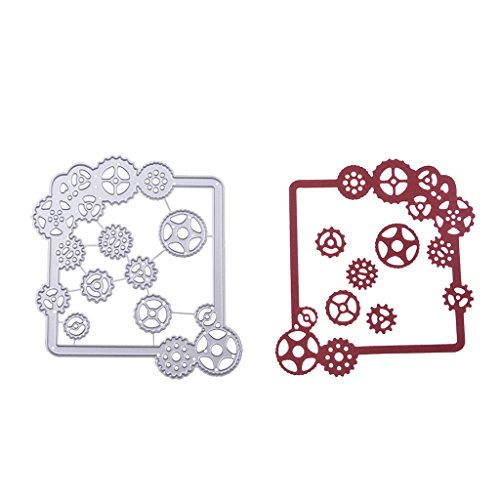 Yeahii Gear Cutting Dies Stencil for DIY Scrapbooking Embossing Album Paper Card Crafts