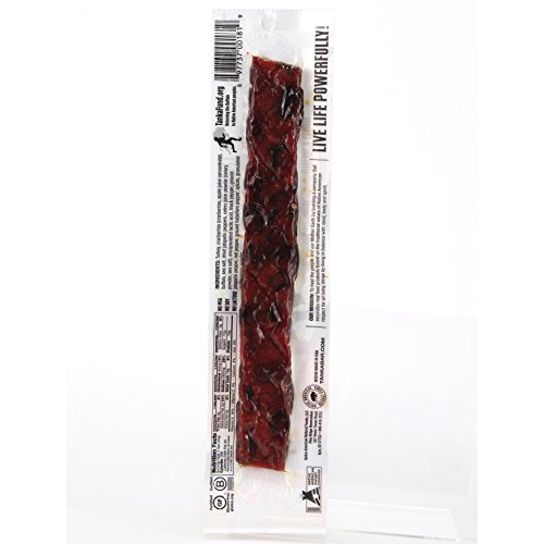 Tanka Meat Bar with Buffalo and Cranberries by, Warrior Bar Chili Caliente, Beef Jerky Alternative, Gluten Free Snacks, 2 Ounce Bar, Pack of 12