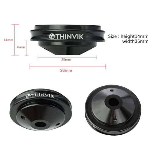 Thinvik Bicycle Stem Headset Top Cap Mount for Garmin Edge 1040 1030 840 830 540 530 130 GPS Bike Computer - Aluminum Alloy