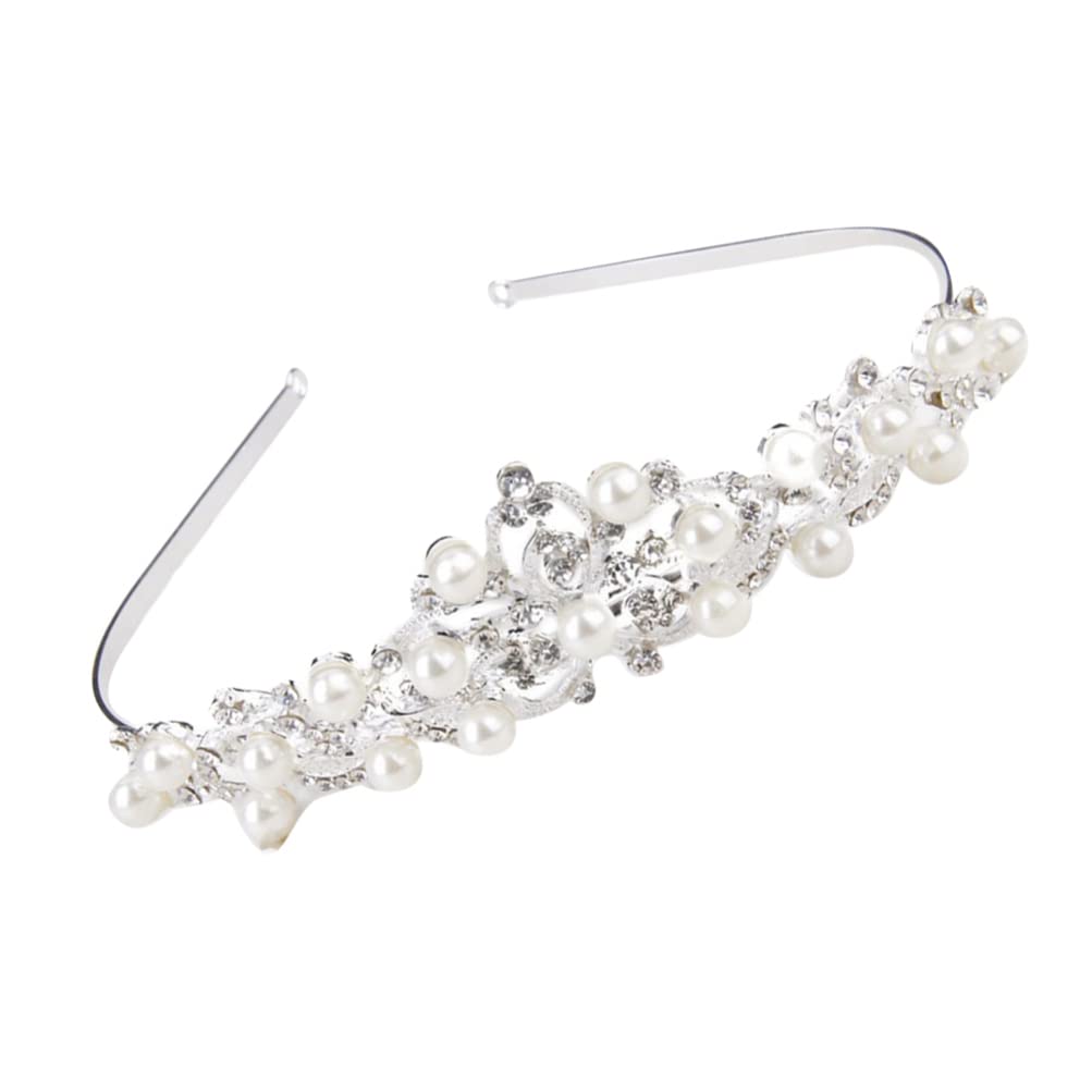 Rosenice - Bridal Tiara Rhinestone Flower Beads (Silver)