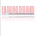 HIGH'S Upgrade EXTRE Adhesion Nail Wraps Decals Art Transfer Sticker Collection Manicure DIY Fullnail Polish Patch Strips for Wedding, Party, Shopping, Travelling, 20pcs(Misty Rose)