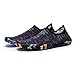 AVADAR Water Shoes, Men Women Barefoot Quick Dry Aqua Shoes,Black,9US Women/7.5US Men-10.23Inch foot
