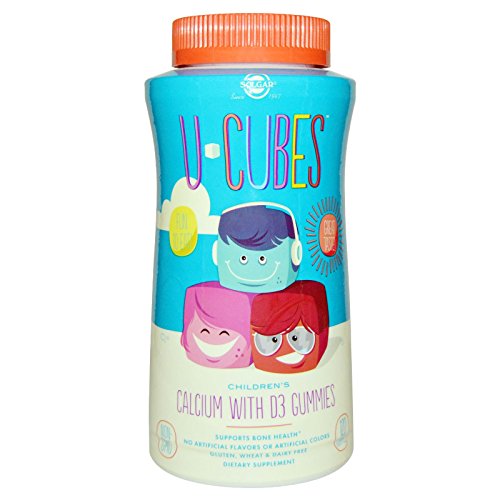 Solgar, U-Cubes, Children's Calcium With D3 Gummies, 120 Gummies - 2pc Solgar, U-Cubes, Children's Calcium With D3 Gummies, 120 Gummies - 2pc