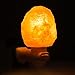 SMAGREHO Mini Hand Carved Natural Crystal Himalayan Salt Lamp Night Light with UL-Approved Wall Plug (Original Stone)