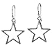 AeraVida Symmetric Shining Star Sterling Silver Celestial Dangle Earrings | Minimalist Everyday Wear | Handmade 0.87x1.38 Inch Star Earrings for Women