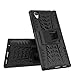 Sony Xperia L1 Case,Mama Mouth Shockproof Heavy Duty Combo Hybrid Rugged Dual Layer Grip Cover with Kickstand for Sony Xperia L1 (with 4 in 1 Packaged),Black