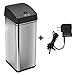 iTouchless 13 Gallon Automatic Touchless Sensor Kitchen Trash Can with AC Adapter, Odor Filter Deodorizer, Platinum Limited Edition (With Ac)