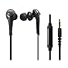Audio-Technica ATH-CKS550iSBK Solid Bass In-Ear Headphones with In-Line Mic & Control, Black