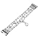 fastgo Compatible for Fitbit Charge 4 Charge 3 bands, Handmade Elastic Beaded Dressy Bracelet Feminine Wrist Band Compatible for Fitbit Charge 3 Fitness Smartwatch for Women(White)