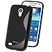 JKase Slim-Fit Streamline Ultra Durable TPU Case Compatible for Galaxy S4 Mini I9190 - Retail Packaging - Black