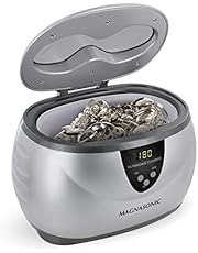 Magnasonic Professional Ultrasonic Jewelry Cleaner with Digital Timer for Eyeglasses, Rings, Coins (MGUC500)