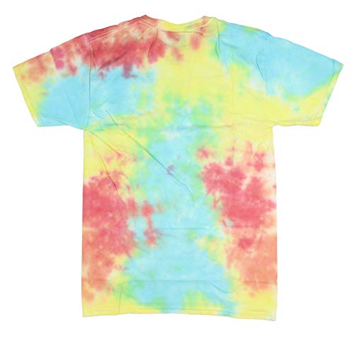 Seven Times Six MTV Mens' MTV Sherbet Tie Dye Beach Logo T-Shirt (X-Large)
