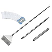 Stainless Steel Algae Scraper Cleaner with 10 Blades for Aquarium Fish Plant Glass Tank