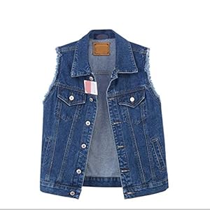 Vesten voor de winter Vrouwen Buttoned Denim Gilets, Gilets mouwloze jas, Spring Fall Winter mouwloze jas Warm Gilets…