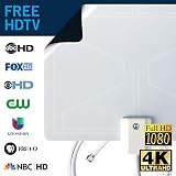 Winegard FlatWave Micro FL-2000 Digital HD TV Indoor Antenna (4K Ready / High-VHF / UHF /   Ultra-Thin / Black and White - Reversible) - 30 Mile Long Range Indoor TV Antenna