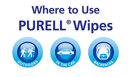 PURELL Hand and Face Sanitizing Wipes -  Clean Refreshing Scent Non-Alcohol Wipes, 40 Count Canisters (Case of 6) - 9120-06-CMR