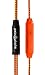 Symphonized NRG Premium Genuine Wood in-Ear Noise-isolating Headphones with Mic (Orange Stripe)