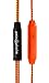 Symphonized NRG Premium Genuine Wood In-ear Noise-isolating Headphones with Mic (Orange Stripe)