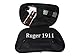 LARGE - DTOM Concealed Carry Fanny Pack RUGGED ULTRA-SOFT SUEDE LEATHER-Black