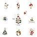 Enamel Charm Pendants Mixed Christmas Themed Silver Plated Pendants Findings for DIY Jewelry Necklace Bracelet Making, 19 Pcs