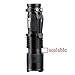 XY ZONE Mini 1200LM CREE Q5 Zoomable LED Flashlight Hiking Torch Lamp Black 3 Modes