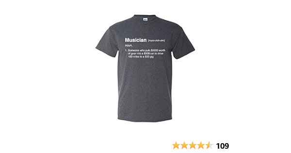 Bass Guitar Drum Humor Mens Graphic Tee 