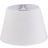 Lamp Shade IMISI Desk Lamp Table Lamp Shade Linen Fabric White Reading Lamp Shades 7.9 X 7.5 X 11.8 Inch Dining Standing White Lamp Shades for Men (one-Pack)