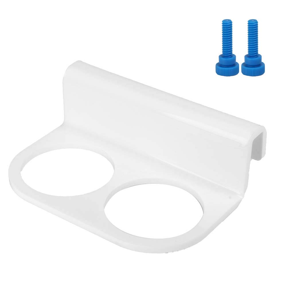 Cikonielf Aquarium Filter Bag Bracket Fish Tank Double Hole Filter Socks Holder Acrylic Filter Bag Support White