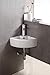 Elanti Collection EC9808 Sink, Corner (17.5 x 12.2 x 4.9 Inches), White
