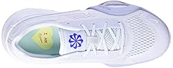 NIKE Women's Sneaker, Football Grey White Blue