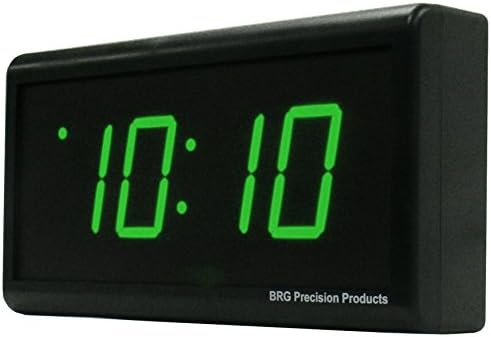 2.5" Green 4 Digit LED PoE Digital Wall Clock