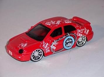 Bburago Subaru Impreza Wrx Rouge Sti Berline Tuning 1 43 Bburago