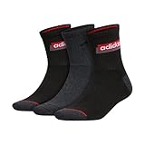 adidas mens Sport Linear High Quarter Socks