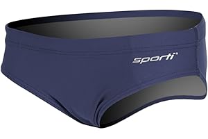 Sporti Boy's Swim Briefs - Chlorine Resistant, Quick Dry, UPF 50+ Sun Protection, Adjustable Drawstring for Comfortable Fit