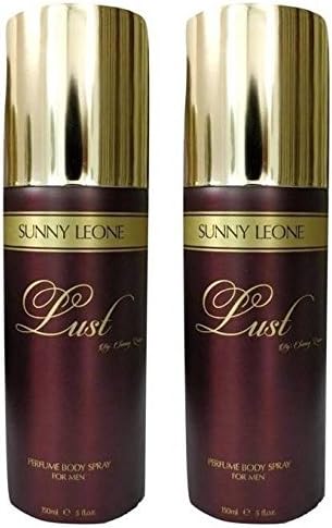 Sunny Leone Lust Brown Perfume Body Spray Combo for Men (Pack of 2)