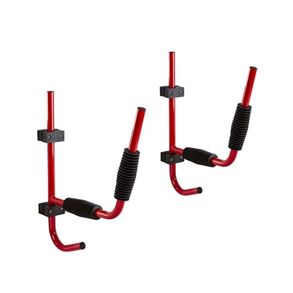 LeagueCo-2-x-Heavy-Duty-Steel-100LB-Kayak-Canoe-Arms-Storage-Wall-Mount-Folding-Hanger-Rack