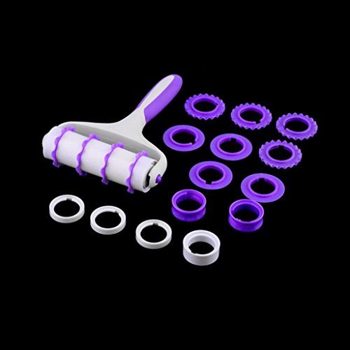 Finance Plan Clearance Sale Cake Decor Mold Cutter Sugarcraft Plastic Rolling Pin Embosser Roller Tool Set - Thumbnail 2