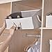StorageWorks Closet Storage Bins, Trapezoid Organizer Box for Shelves, Fabric Clothes Bin, Foldable Organizing Baskets with Handles, Large, Mixing of Beige, White & Ivory, 3-Pack